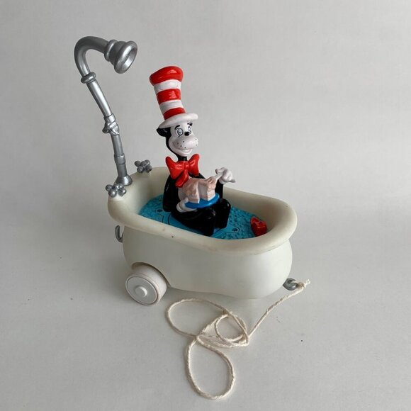 Ertl Cat in the Hat Eating Cake in Tub Pull Toy - Picture 1 of 6